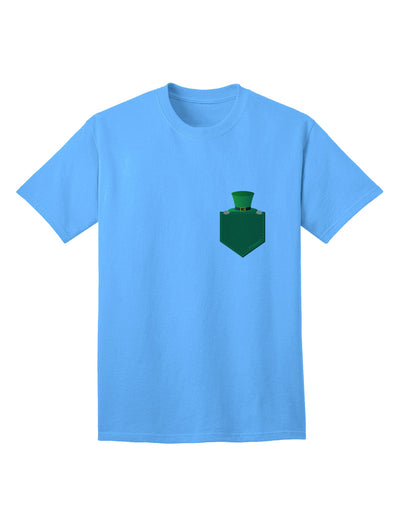 Stylish Adult T-Shirt featuring a Playful Leprechaun Design, Crafted by TooLoud-Mens T-shirts-TooLoud-Aquatic-Blue-Small-Davson Sales