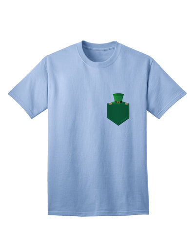 Stylish Adult T-Shirt featuring a Playful Leprechaun Design, Crafted by TooLoud-Mens T-shirts-TooLoud-Light-Blue-Small-Davson Sales