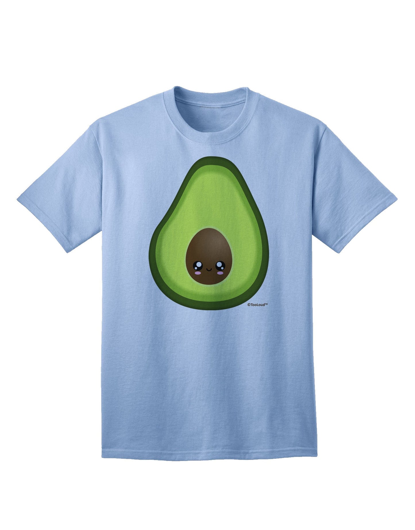 Stylish Adult T-Shirt featuring an Adorable Avocado Design-Mens T-shirts-TooLoud-Light-Blue-Small-Davson Sales