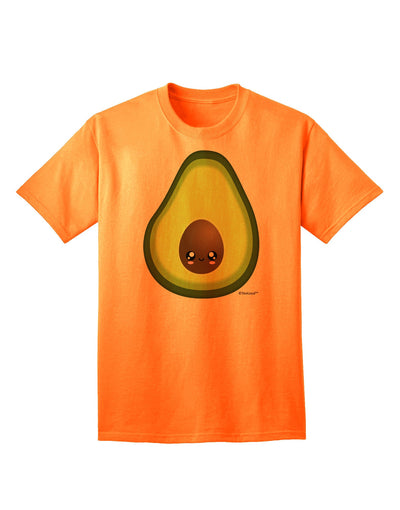 Stylish Adult T-Shirt featuring an Adorable Avocado Design-Mens T-shirts-TooLoud-Neon-Orange-Small-Davson Sales