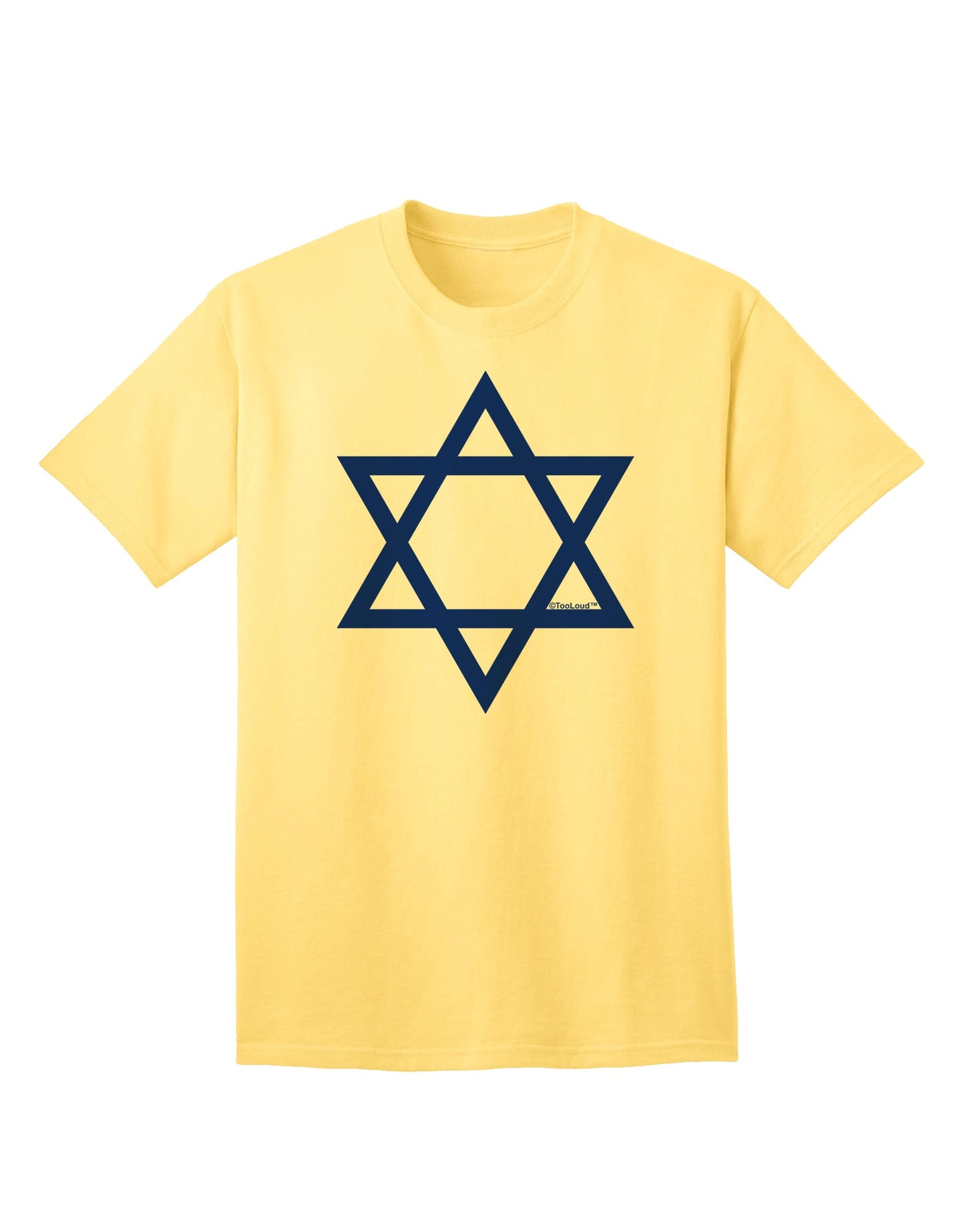 Stylish Adult T-Shirt featuring the Iconic Jewish Star of David by TooLoud-Mens T-shirts-TooLoud-Yellow-Small-Davson Sales