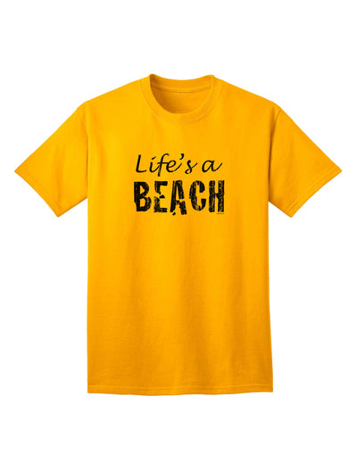 Stylish Adult T-Shirt for Beach Enthusiasts-Mens T-shirts-TooLoud-Gold-Small-Davson Sales