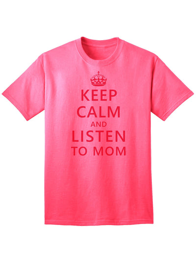 Stylish Adult T-Shirt for Moms: Embrace Serenity and Elegance-Mens T-shirts-TooLoud-Neon-Pink-Small-Davson Sales