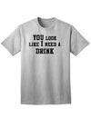 Stylish Adult T-Shirt for Those in Need of a Refreshing Beverage-Mens T-shirts-TooLoud-Ash-Gray-Small-Davson Sales