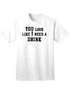 Stylish Adult T-Shirt for Those in Need of a Refreshing Beverage-Mens T-shirts-TooLoud-White-Small-Davson Sales