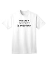 Stylish Adult T-Shirt for the Fearless: Embrace the Thrill of Running-Mens T-shirts-TooLoud-White-Small-Davson Sales