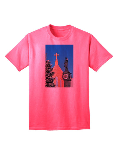 Stylish Adult T-Shirt from Manitou Springs, Colorado by TooLoud-Mens T-shirts-TooLoud-Neon-Pink-Small-Davson Sales