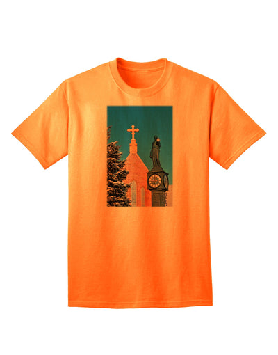 Stylish Adult T-Shirt from Manitou Springs, Colorado by TooLoud-Mens T-shirts-TooLoud-Neon-Orange-Small-Davson Sales