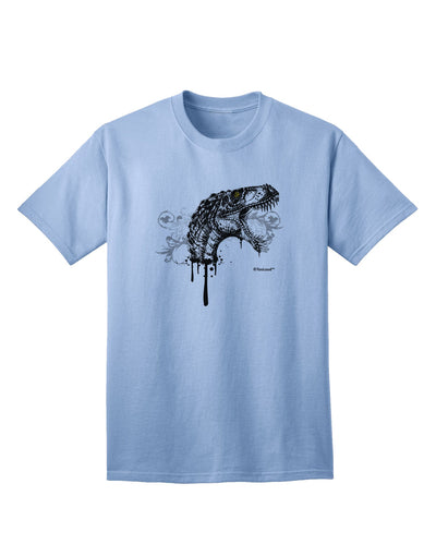 Stylish Adult T-Shirt with Artistic Ink Dinosaur Head Design by TooLoud-Mens T-shirts-TooLoud-Light-Blue-Small-Davson Sales