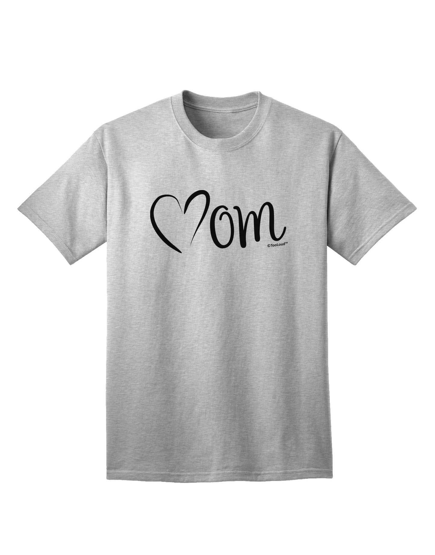 Stylish Adult T-Shirt with Brushed Heart Design for Mothers by TooLoud-Mens T-shirts-TooLoud-AshGray-Small-Davson Sales