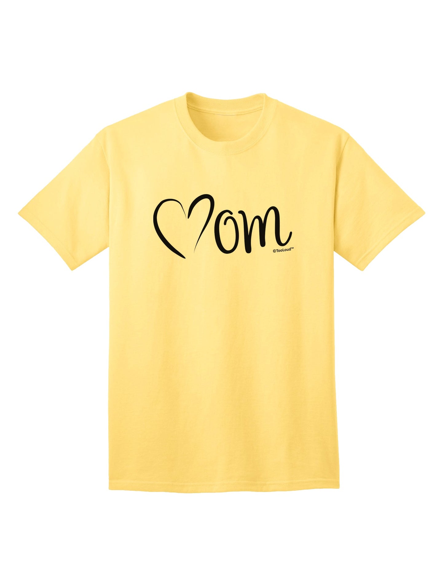 Stylish Adult T-Shirt with Brushed Heart Design for Mothers by TooLoud-Mens T-shirts-TooLoud-Yellow-Small-Davson Sales
