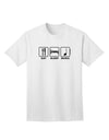 Stylish Adult T-Shirt with Eat Sleep Music Design by TooLoud-Mens T-shirts-TooLoud-White-Small-Davson Sales