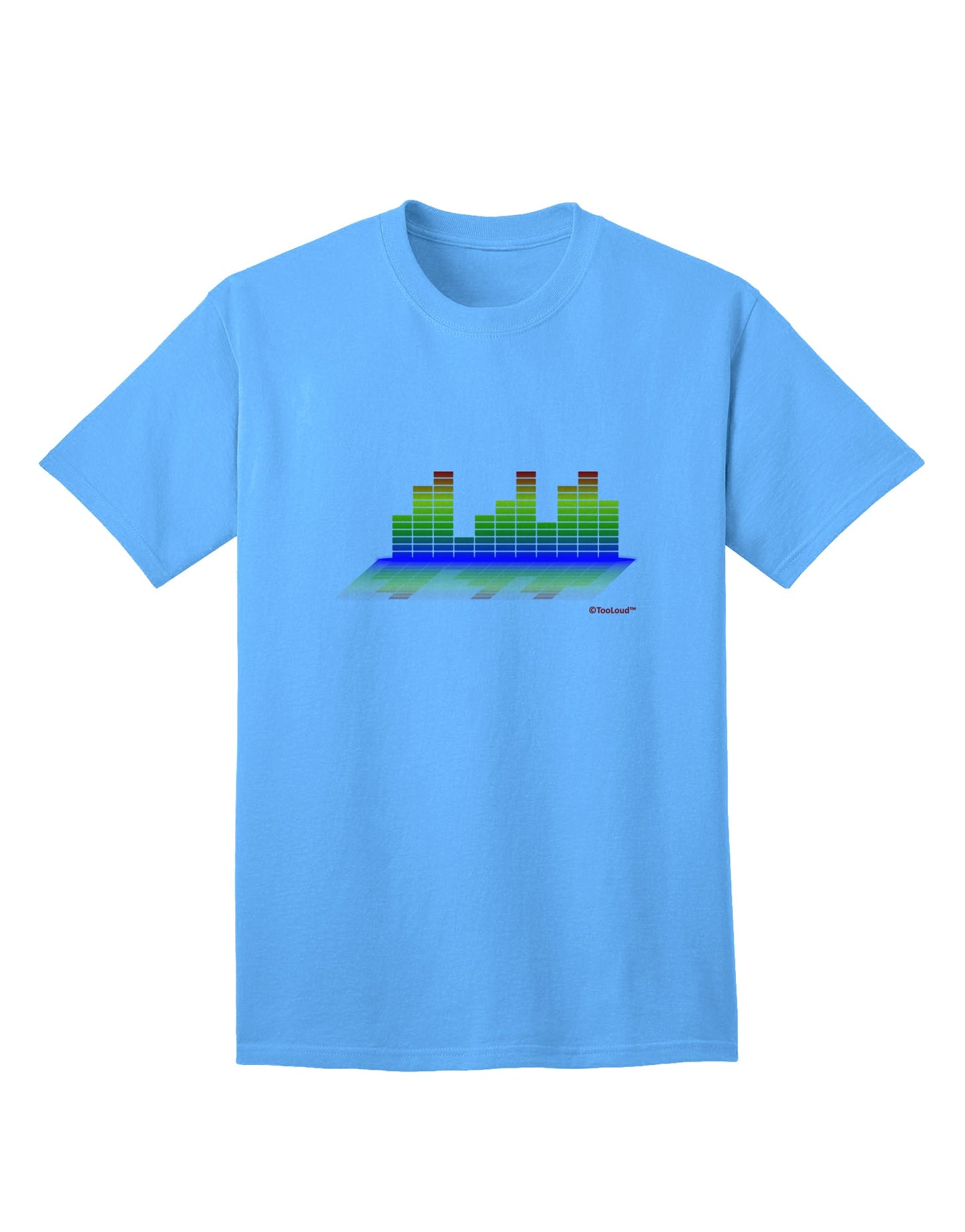 Stylish Adult T-Shirt with Equalizer Bars Design by TooLoud-Mens T-shirts-TooLoud-Aquatic-Blue-Small-Davson Sales