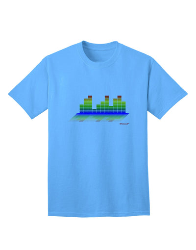 Stylish Adult T-Shirt with Equalizer Bars Design by TooLoud-Mens T-shirts-TooLoud-Aquatic-Blue-Small-Davson Sales