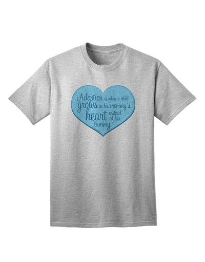 Stylish Adult T-Shirt with Heartwarming 'Adoption is When' Mom and Son Quote - A Must-Have for Every Fashionable Shopper-Mens T-shirts-TooLoud-AshGray-Small-Davson Sales