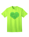 Stylish Adult T-Shirt with Heartwarming 'Adoption is When' Mom and Son Quote - A Must-Have for Every Fashionable Shopper-Mens T-shirts-TooLoud-Neon-Green-Small-Davson Sales