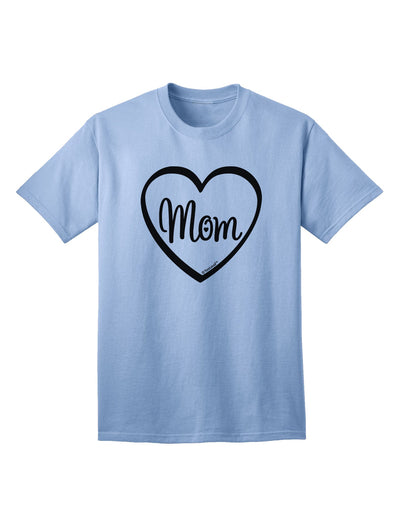 Stylish Adult T-Shirt with Mom Heart Design by TooLoud-Mens T-shirts-TooLoud-Light-Blue-Small-Davson Sales