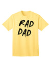 Stylish Adult T-Shirt with Rad Dad Design-Mens T-shirts-TooLoud-Yellow-Small-Davson Sales