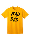 Stylish Adult T-Shirt with Rad Dad Design-Mens T-shirts-TooLoud-Gold-Small-Davson Sales