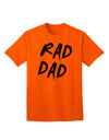 Stylish Adult T-Shirt with Rad Dad Design-Mens T-shirts-TooLoud-Orange-Small-Davson Sales