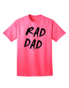 Stylish Adult T-Shirt with Rad Dad Design-Mens T-shirts-TooLoud-Neon-Pink-Small-Davson Sales