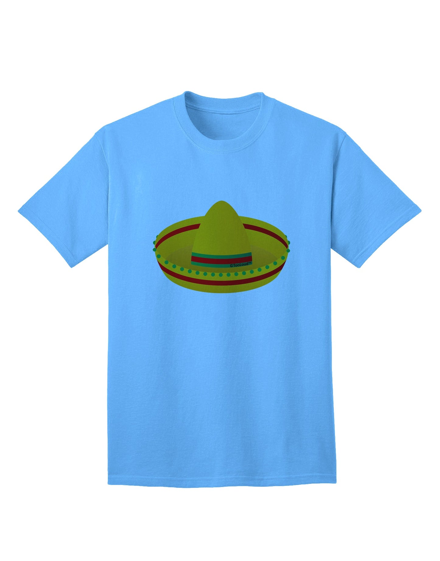 Stylish Adult T-Shirt with Sombrero Design by TooLoud-Mens T-shirts-TooLoud-Aquatic-Blue-Small-Davson Sales