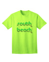 Stylish Adult T-Shirt with South Beach Color Scheme Design by TooLoud-Mens T-shirts-TooLoud-Neon-Green-Small-Davson Sales