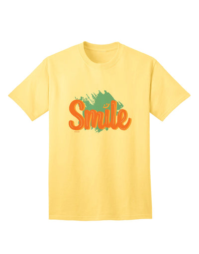 Stylish Adult T-Shirt with a Charming Smile Design-Mens T-shirts-TooLoud-Yellow-Small-Davson Sales