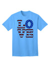 Stylish American Love Design Adult T-Shirt by TooLoud-Mens T-shirts-TooLoud-Aquatic-Blue-Small-Davson Sales