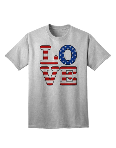 Stylish American Love Design Adult T-Shirt by TooLoud-Mens T-shirts-TooLoud-AshGray-Small-Davson Sales