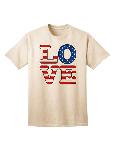 Stylish American Love Design Adult T-Shirt by TooLoud-Mens T-shirts-TooLoud-Natural-Small-Davson Sales