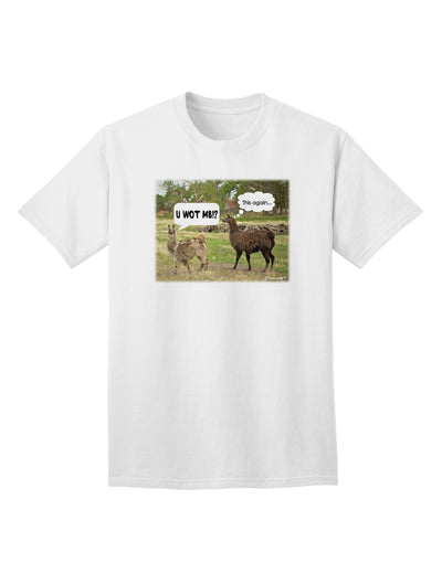 Stylish Angry Standing Llamas Adult T-Shirt by TooLoud-Mens T-shirts-TooLoud-White-Small-Davson Sales