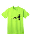 Stylish Bay Bridge Cutout Design Adult T-Shirt by TooLoud for Fashion Enthusiasts-Mens T-shirts-TooLoud-Neon-Green-Small-Davson Sales