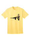 Stylish Bay Bridge Cutout Design Adult T-Shirt by TooLoud for Fashion Enthusiasts-Mens T-shirts-TooLoud-Yellow-Small-Davson Sales