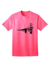 Stylish Bay Bridge Cutout Design Adult T-Shirt by TooLoud for Fashion Enthusiasts-Mens T-shirts-TooLoud-Neon-Pink-Small-Davson Sales