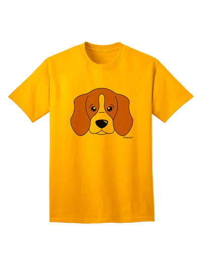 Stylish Beagle Dog Adult T-Shirt by TooLoud-Mens T-shirts-TooLoud-Gold-Small-Davson Sales