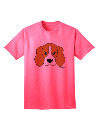 Stylish Beagle Dog Adult T-Shirt by TooLoud-Mens T-shirts-TooLoud-Neon-Pink-Small-Davson Sales