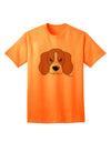 Stylish Beagle Dog Adult T-Shirt by TooLoud-Mens T-shirts-TooLoud-Neon-Orange-Small-Davson Sales