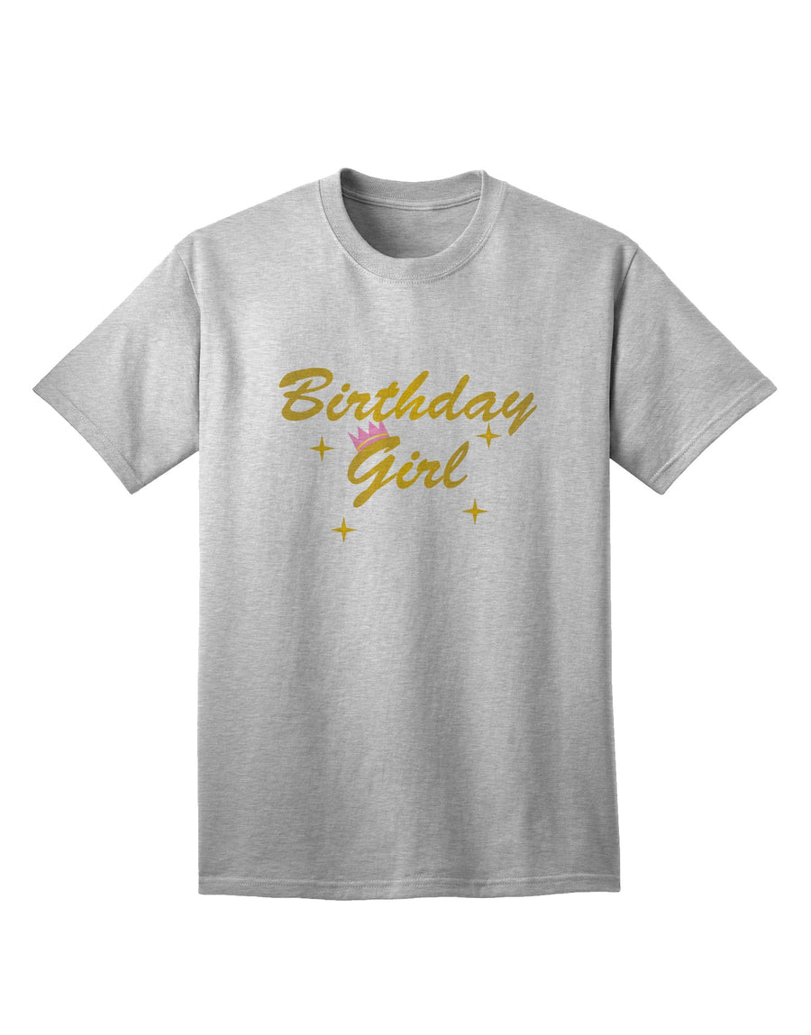 Stylish Birthday Girl Text Adult T-Shirt by TooLoud-Mens T-shirts-TooLoud-White-Small-Davson Sales