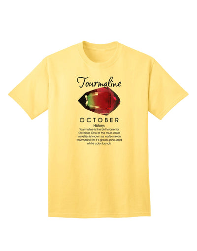 Stylish Birthstone Tourmaline Adult T-Shirt - A Must-Have Addition to Your Wardrobe by TooLoud-Mens T-shirts-TooLoud-Yellow-Small-Davson Sales