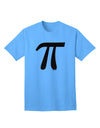 Stylish Black Adult T-Shirt featuring Pi Symbol Glitter by TooLoud-Mens T-shirts-TooLoud-Aquatic-Blue-Small-Davson Sales