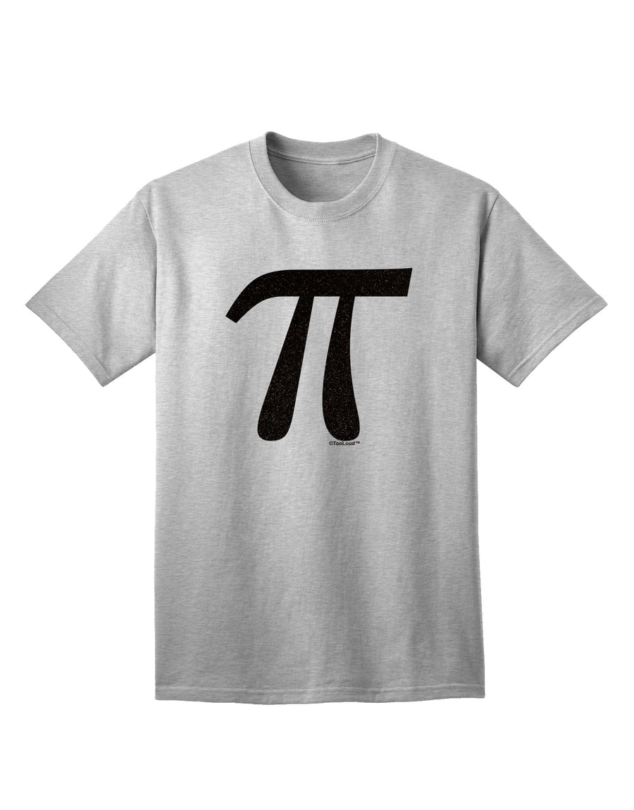 Stylish Black Adult T-Shirt featuring Pi Symbol Glitter by TooLoud-Mens T-shirts-TooLoud-White-Small-Davson Sales