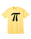 Stylish Black Adult T-Shirt featuring Pi Symbol Glitter by TooLoud-Mens T-shirts-TooLoud-Yellow-Small-Davson Sales