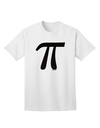 Stylish Black Adult T-Shirt featuring Pi Symbol Glitter by TooLoud-Mens T-shirts-TooLoud-White-Small-Davson Sales