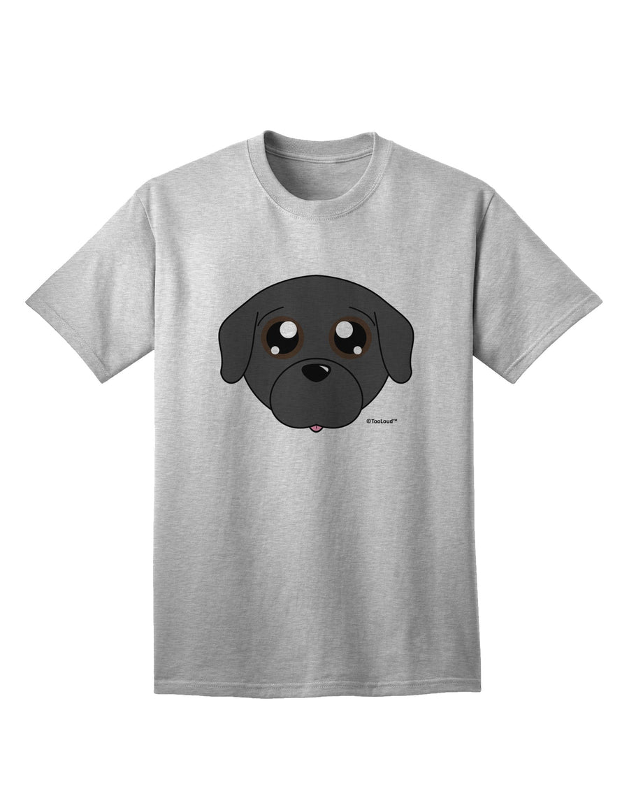 Stylish Black Adult T-Shirt featuring an Adorable Pug Dog by TooLoud-Mens T-shirts-TooLoud-White-Small-Davson Sales