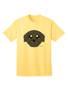 Stylish Black Adult T-Shirt featuring an Adorable Pug Dog by TooLoud-Mens T-shirts-TooLoud-Yellow-Small-Davson Sales