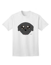 Stylish Black Adult T-Shirt featuring an Adorable Pug Dog by TooLoud-Mens T-shirts-TooLoud-White-Small-Davson Sales