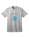 Stylish Blue Adult T-Shirt featuring Adorable Bunny with Floppy Ears by TooLoud-Mens T-shirts-TooLoud-AshGray-Small-Davson Sales