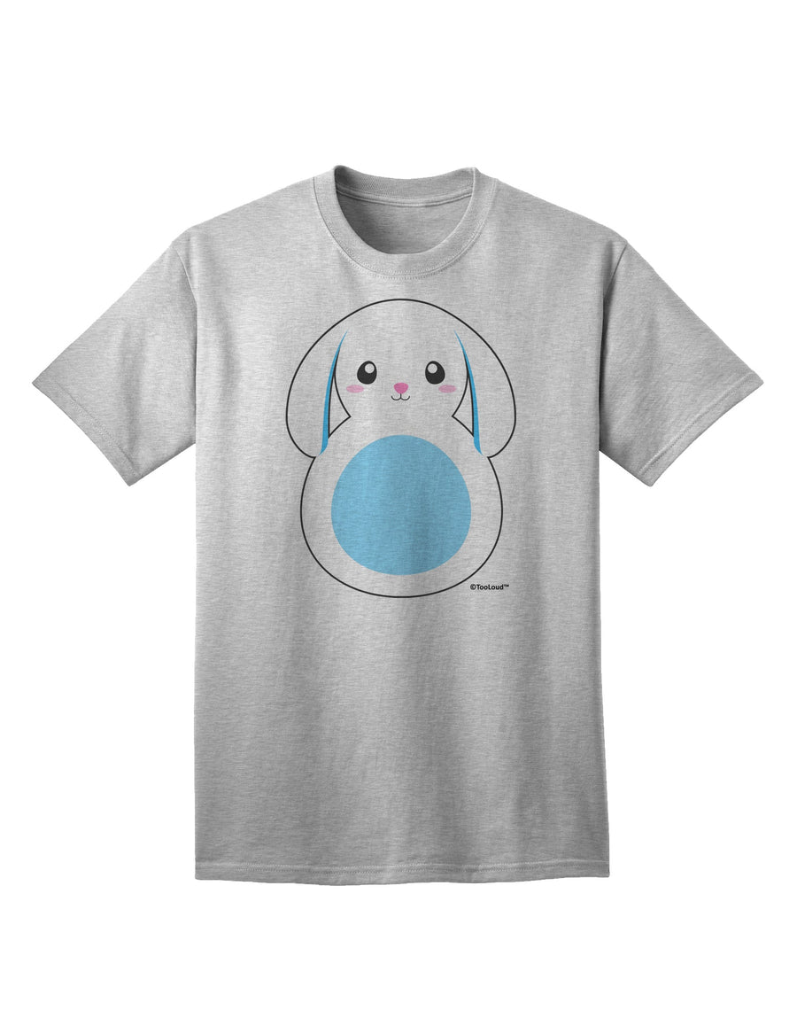 Stylish Blue Adult T-Shirt featuring Adorable Bunny with Floppy Ears by TooLoud-Mens T-shirts-TooLoud-White-Small-Davson Sales