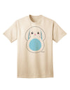 Stylish Blue Adult T-Shirt featuring Adorable Bunny with Floppy Ears by TooLoud-Mens T-shirts-TooLoud-Natural-Small-Davson Sales